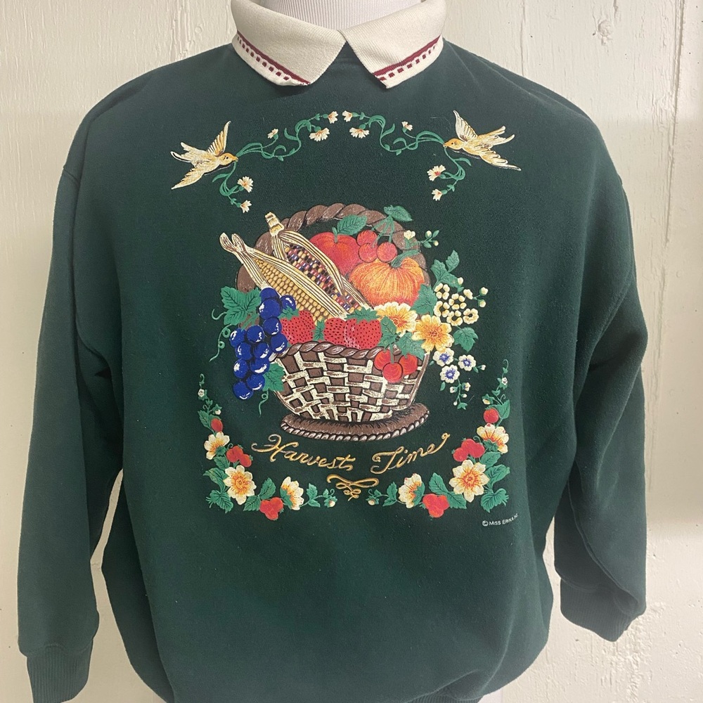 Green Harvest Time Sweater